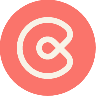 Chorefy logo, a stylised C inside a coral red circle.